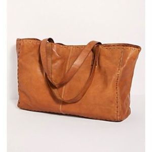 Free People Camille Leather Tote Bag